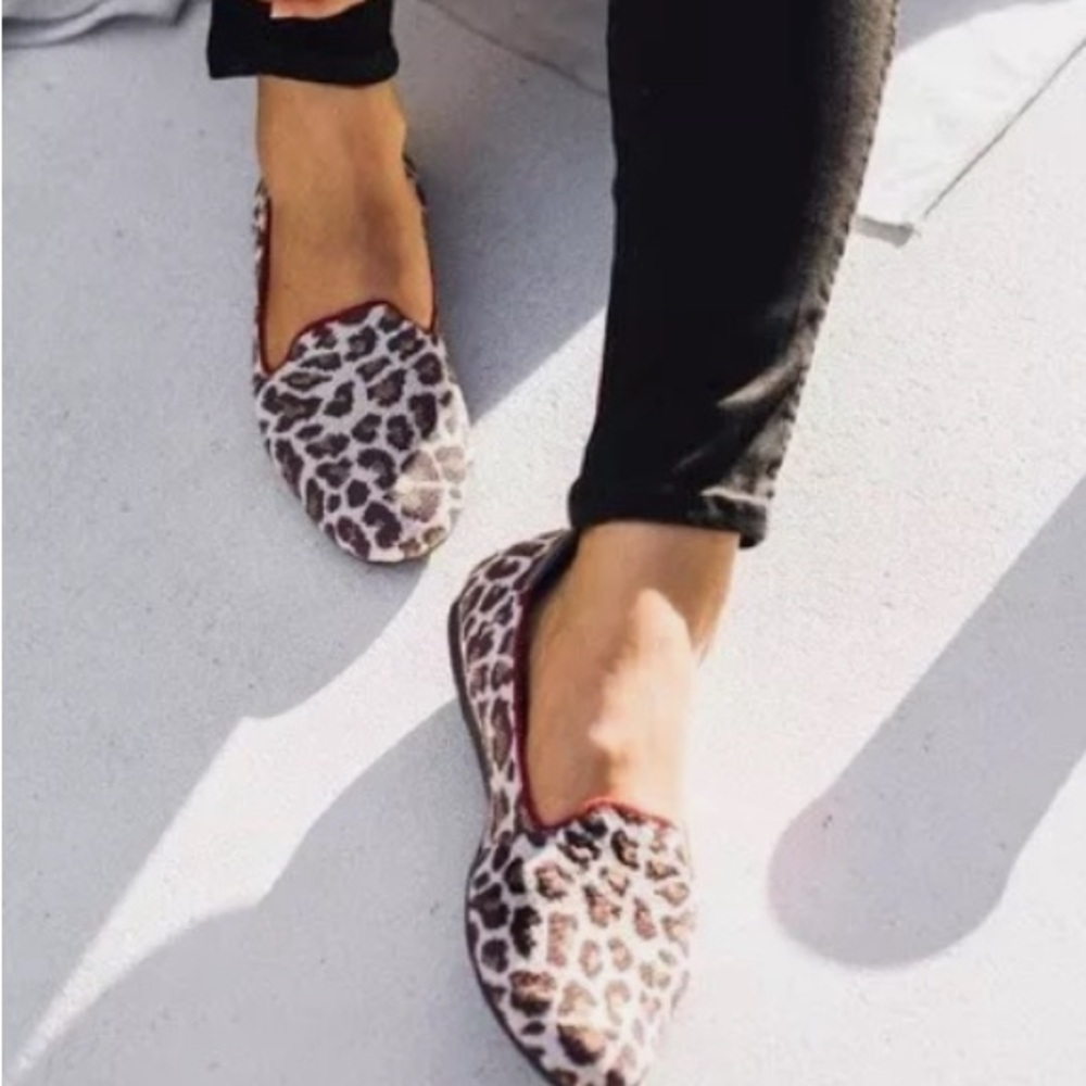 Rothy’s Loafer Flats Mocha Spot Big Cat Animal Print Comfort Shoes Size 7 - Picture 7 of 7